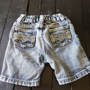 Flypaper Jeans Baby Boy 24 Months White Wash Denim Shorts Adjustable Waist